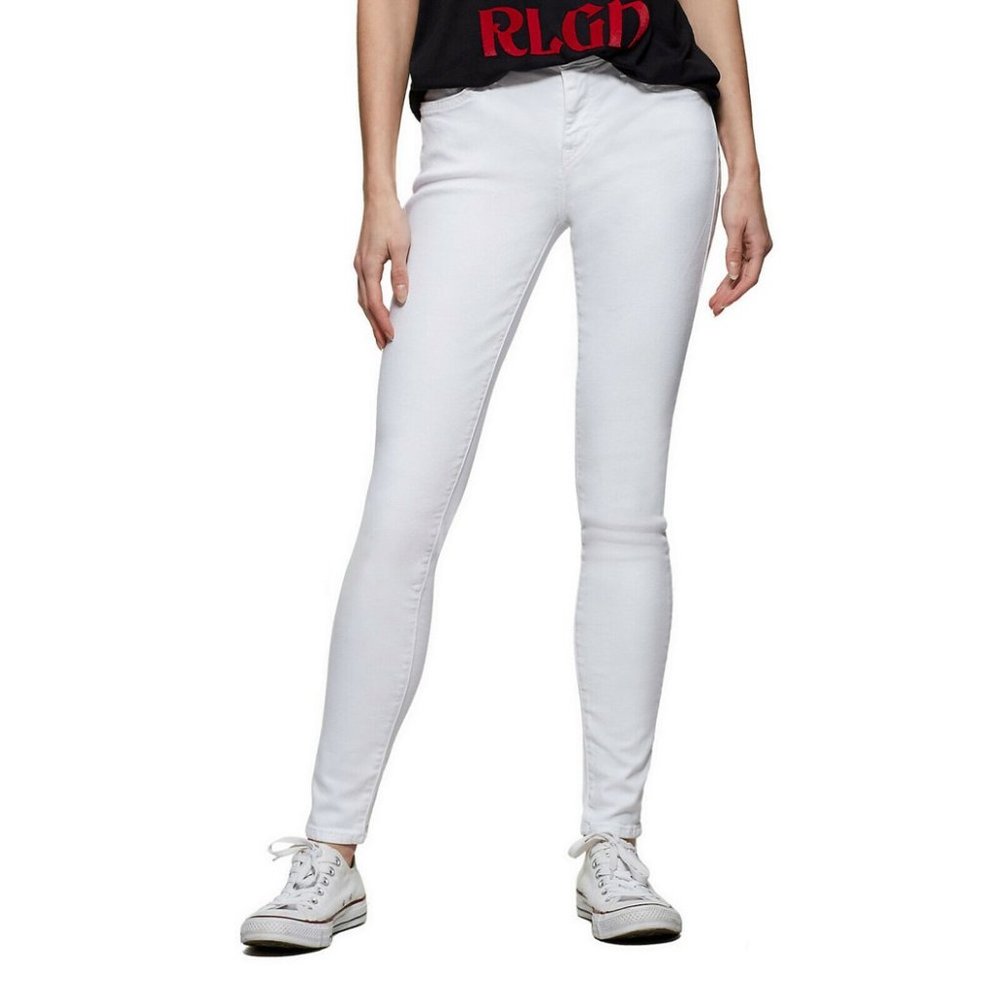 True Religion Women's Halle Super Skinny Stretch Jeans in Optic White